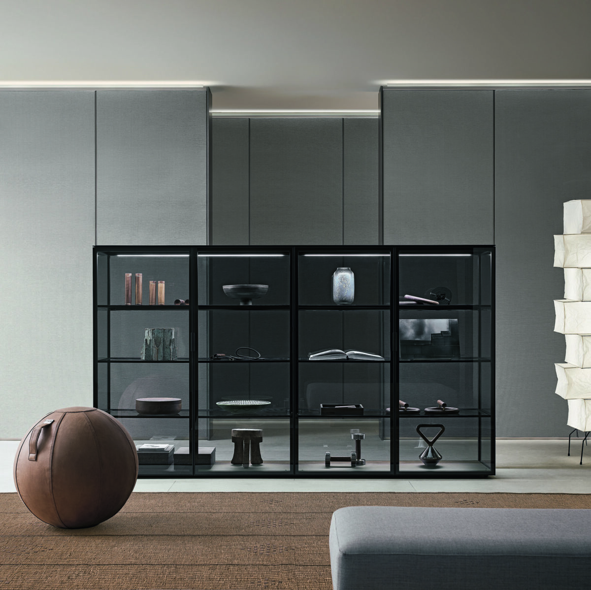 dark black cabinet