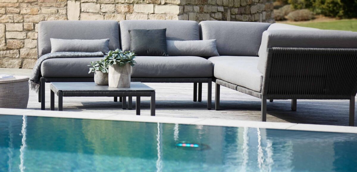 white outdoor sofas